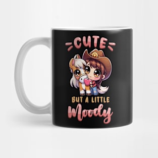 Cute But A Little Moody I Equestrian Pony Horse Fan Mug